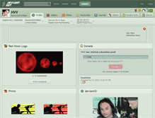 Tablet Screenshot of hvv.deviantart.com