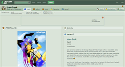 Desktop Screenshot of draw-freak.deviantart.com