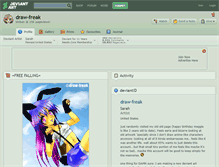 Tablet Screenshot of draw-freak.deviantart.com