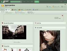Tablet Screenshot of joyce-pandora.deviantart.com