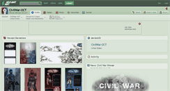 Desktop Screenshot of civilwar-oct.deviantart.com