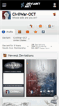 Mobile Screenshot of civilwar-oct.deviantart.com