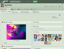 Tablet Screenshot of novafoxay.deviantart.com