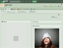 Tablet Screenshot of nylon-vinyl.deviantart.com