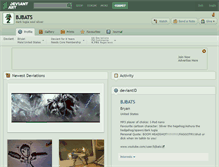 Tablet Screenshot of bjbats.deviantart.com