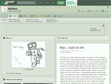 Tablet Screenshot of morikun.deviantart.com