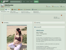 Tablet Screenshot of nikkizombie.deviantart.com