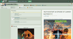 Desktop Screenshot of cannonbusters.deviantart.com