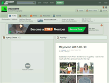 Tablet Screenshot of crazysane.deviantart.com