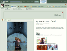Tablet Screenshot of dotcat.deviantart.com
