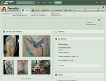 Tablet Screenshot of faereality.deviantart.com