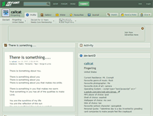 Tablet Screenshot of calicat.deviantart.com