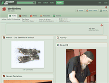 Tablet Screenshot of davisknives.deviantart.com