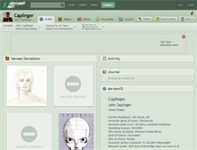 Tablet Screenshot of caplinger.deviantart.com