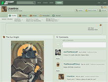 Tablet Screenshot of licantrox.deviantart.com