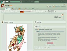 Tablet Screenshot of emme.deviantart.com