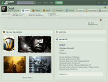 Tablet Screenshot of onix9.deviantart.com