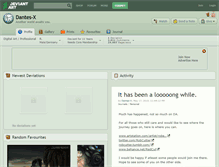 Tablet Screenshot of dantes-x.deviantart.com