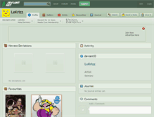 Tablet Screenshot of lekrizz.deviantart.com