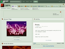 Tablet Screenshot of magmax.deviantart.com