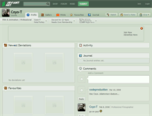 Tablet Screenshot of coyo-t.deviantart.com