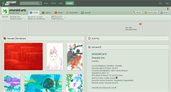 Desktop Screenshot of emerald-arts.deviantart.com