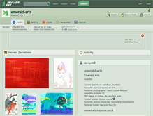 Tablet Screenshot of emerald-arts.deviantart.com