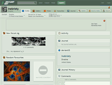Tablet Screenshot of inebriety.deviantart.com