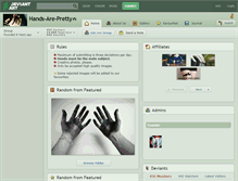 Tablet Screenshot of hands-are-pretty.deviantart.com