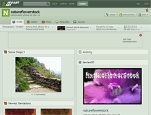 Tablet Screenshot of natureflowerstock.deviantart.com