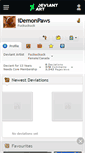 Mobile Screenshot of idemonpaws.deviantart.com