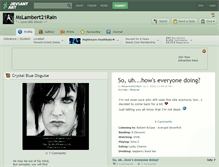 Tablet Screenshot of mslambert21rain.deviantart.com
