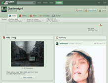 Tablet Screenshot of charleneapril.deviantart.com