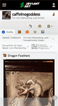 Mobile Screenshot of caffeinegoddess.deviantart.com