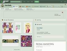 Tablet Screenshot of kannikah.deviantart.com