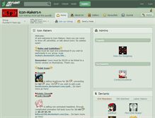 Tablet Screenshot of icon-makers.deviantart.com