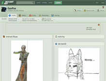 Tablet Screenshot of gunfox.deviantart.com