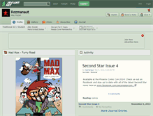 Tablet Screenshot of kozmanaut.deviantart.com