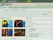 Tablet Screenshot of markpickering.deviantart.com