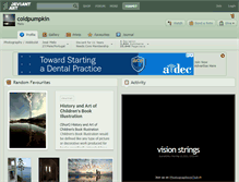 Tablet Screenshot of coldpumpkin.deviantart.com
