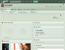 Tablet Screenshot of con-anima.deviantart.com