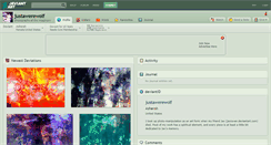 Desktop Screenshot of justawerewolf.deviantart.com