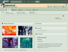 Tablet Screenshot of justawerewolf.deviantart.com