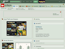 Tablet Screenshot of lordhanzo.deviantart.com