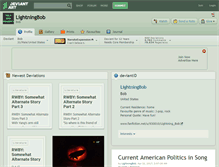 Tablet Screenshot of lightningbob.deviantart.com
