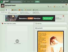 Tablet Screenshot of betrayed-heart.deviantart.com