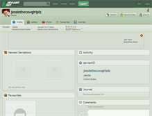 Tablet Screenshot of jessiethecowgirlplz.deviantart.com