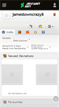 Mobile Screenshot of jamestowncrazy8.deviantart.com