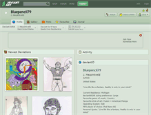 Tablet Screenshot of bluepencil79.deviantart.com