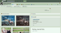 Desktop Screenshot of cadmiumdreams.deviantart.com